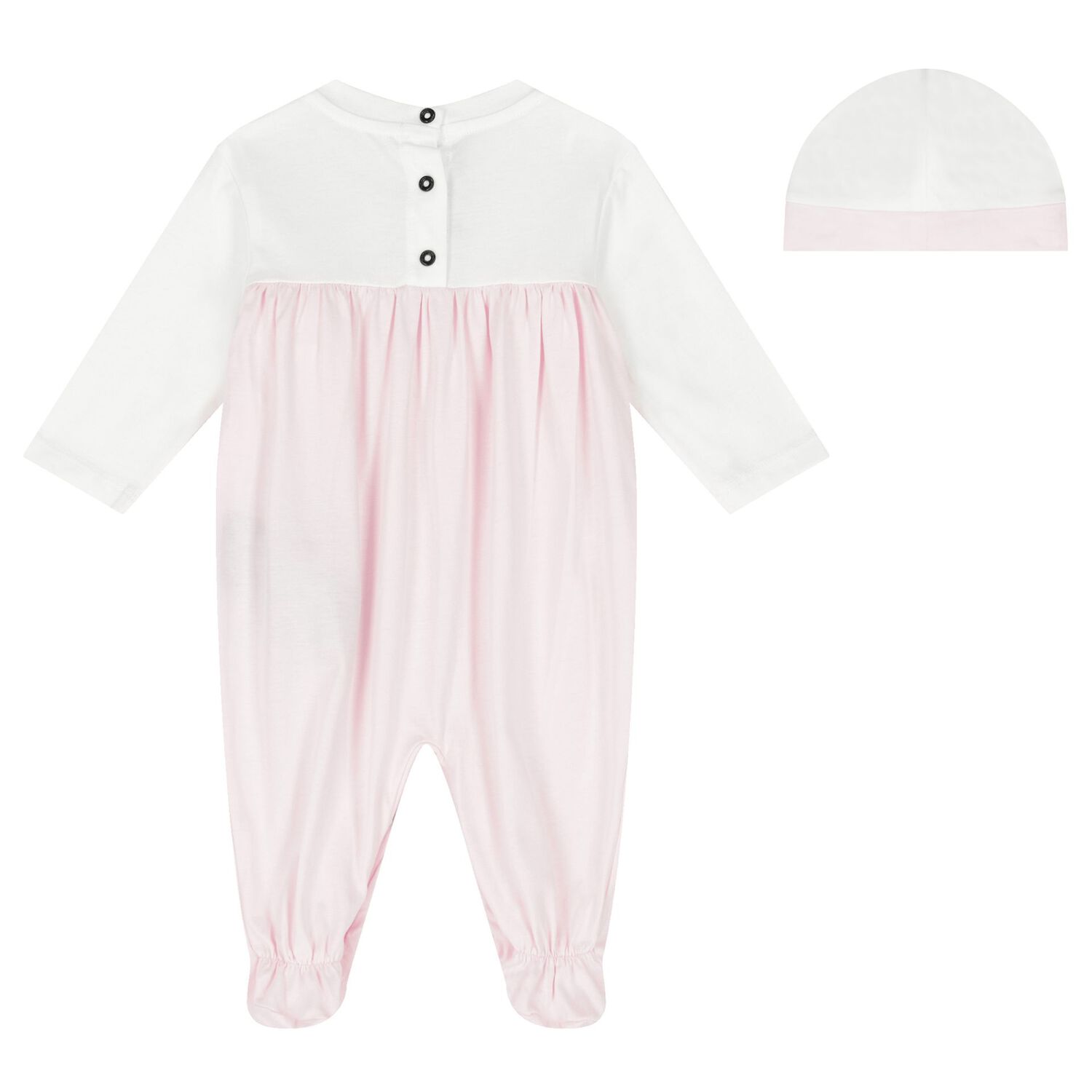 Baby Girls White & Pink Logo Babygrow Gift Set, 1, hi-res image number null