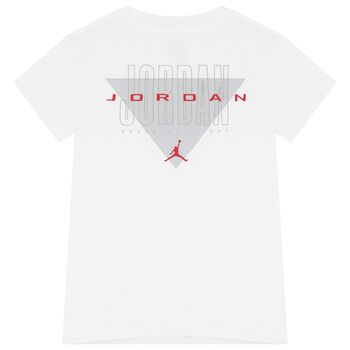 Boys White Jordan Logo T-Shirt