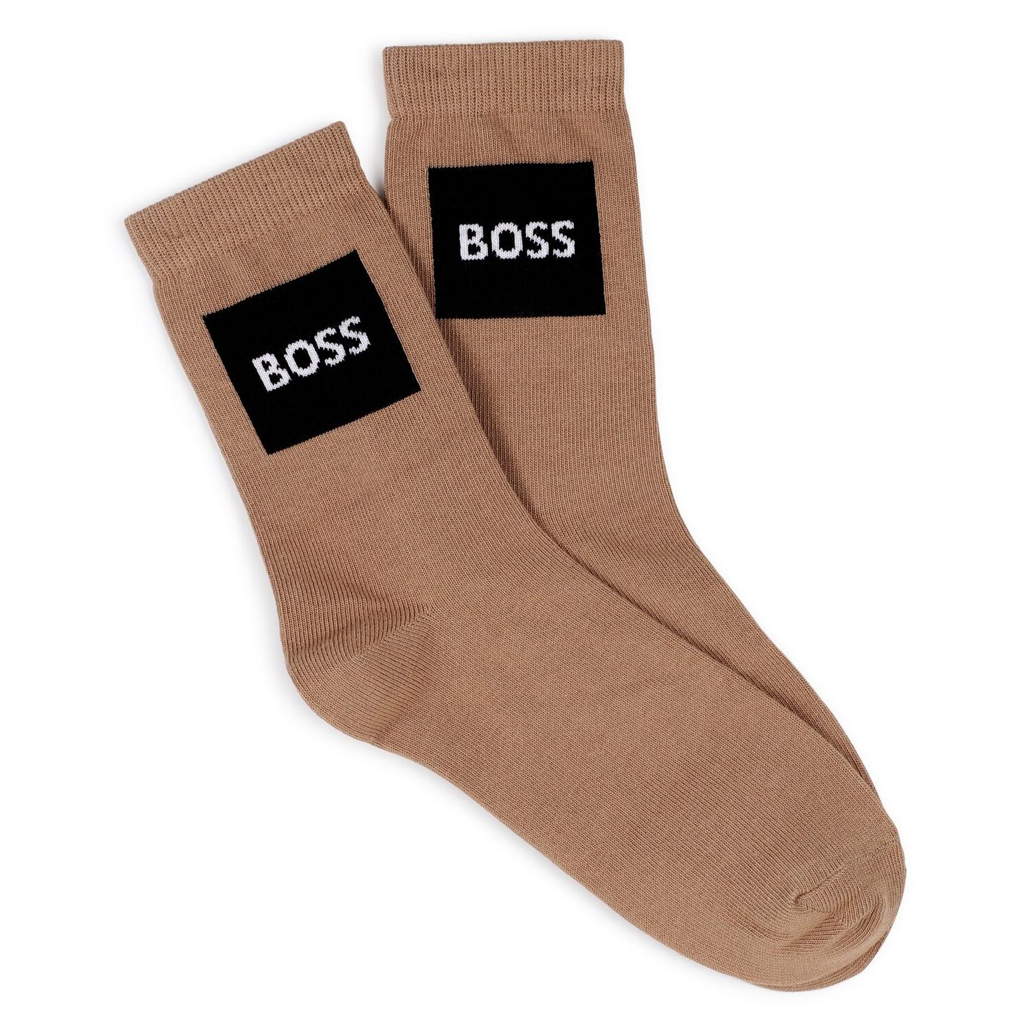 Boys Grey, White & Beige Logo Socks ( 3-Pack ) , 1, hi-res