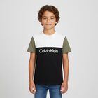 Boys White & Black Logo T-Shirt, 1, hi-res