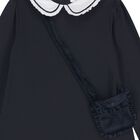 Girls Navy Blue Dress Set, 1, hi-res