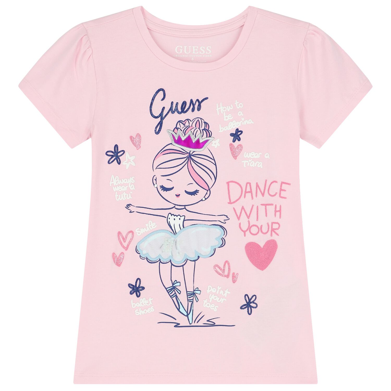 Girls Pink Logo T-Shirt, 1, hi-res image number null