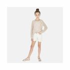 Girls Ivory Embellished Shorts, 1, hi-res