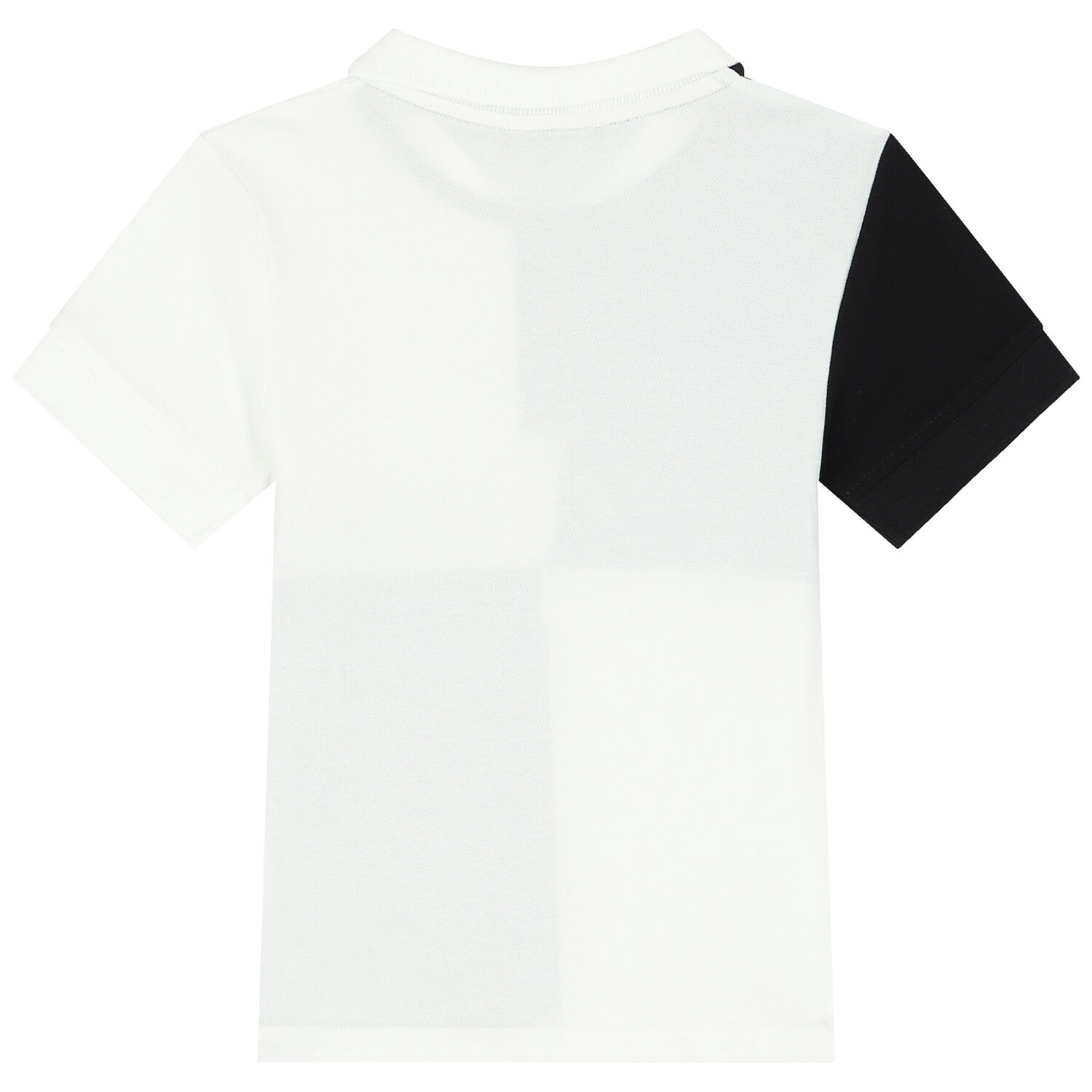 Boys Black & White Logo Polo Shirt, 1, hi-res