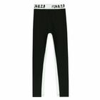 Girls Black Printed Leggings Set, 1, hi-res