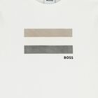 Boys White Logo T-Shirt, 1, hi-res