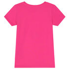 Girls Pink Heart Logo T-Shirt, 1, hi-res
