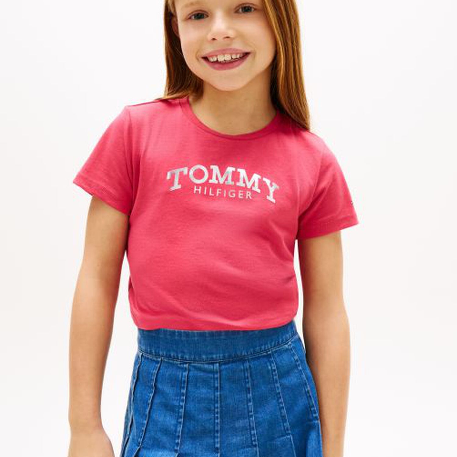 Girls Pink Logo T-Shirt, 2, hi-res