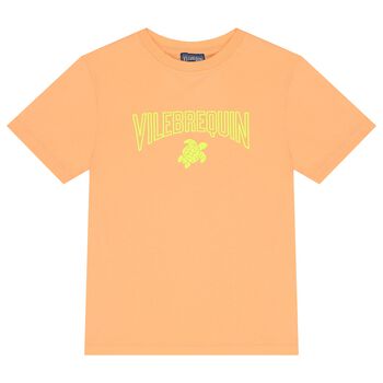 Boys Orange Logo T-Shirt