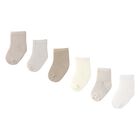 Beige & Ivory Baby Socks (6 Pack), 1, hi-res