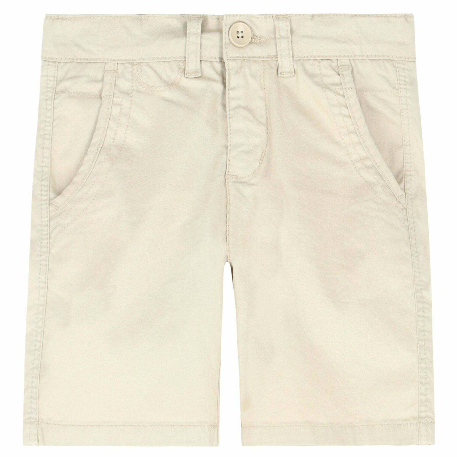 Boys Beige Cotton Shorts, 2, hi-res image number null