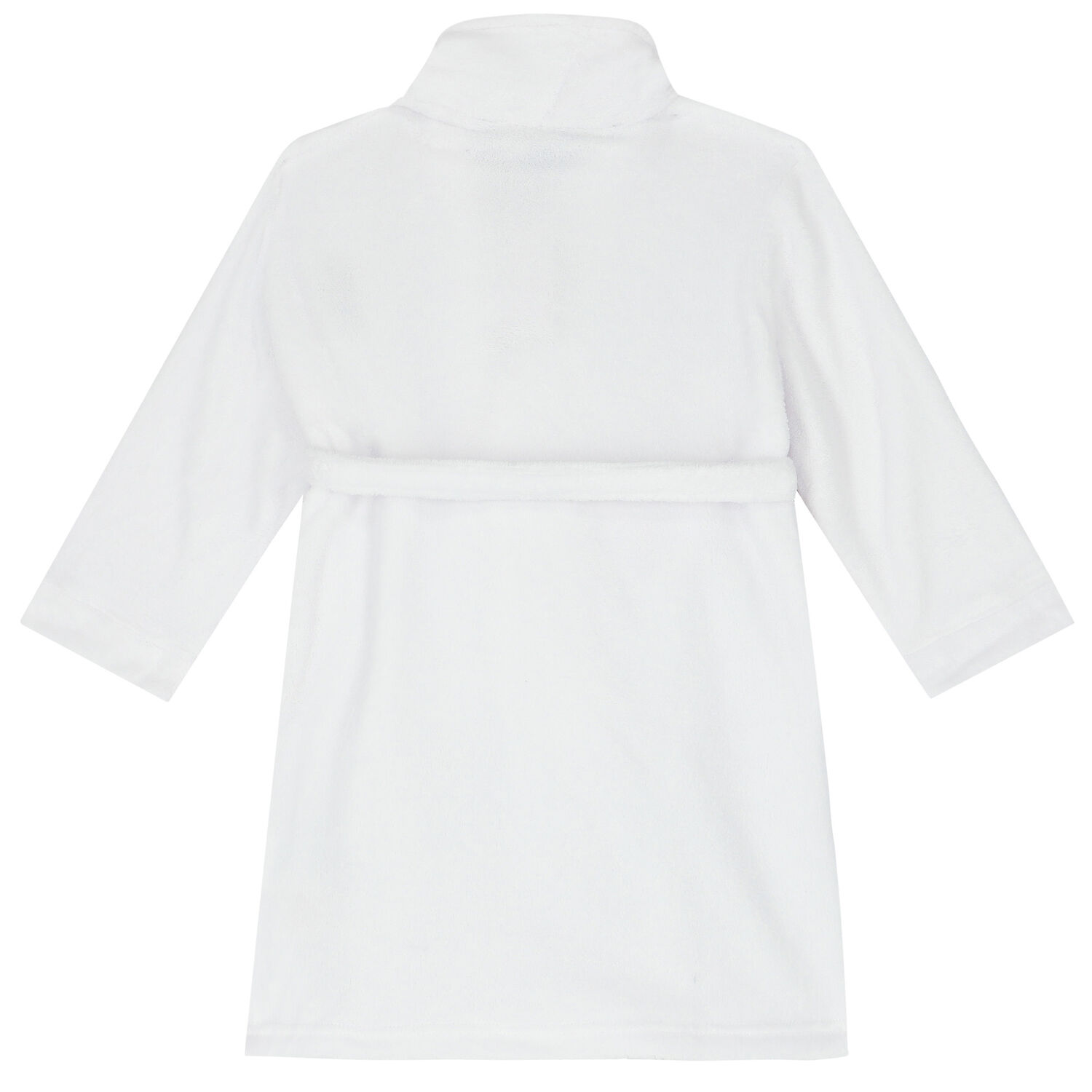 Boys White Polo Bear Bathrobe, 1, hi-res