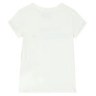 Girls White Bear Logo T-Shirt, 1, hi-res