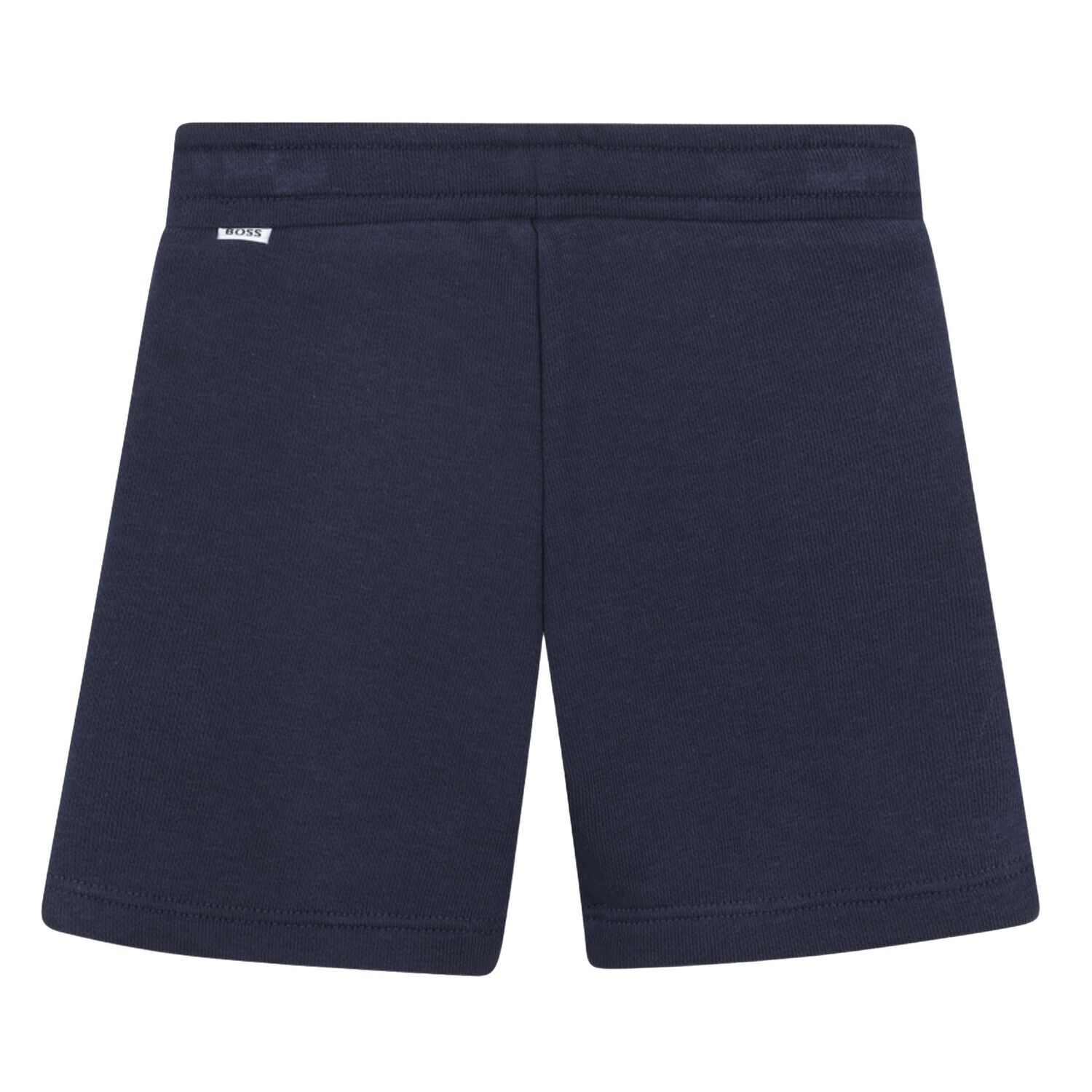 Younger Boys Navy Blue Logo Shorts, 3, hi-res