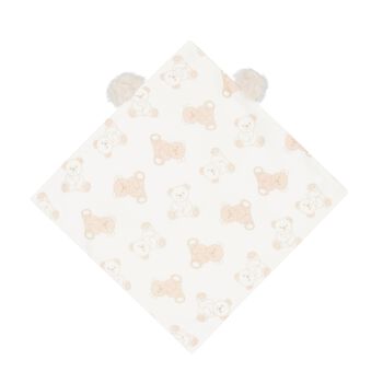 Ivory & Beige Teddy Bear Baby Doudou Comforter