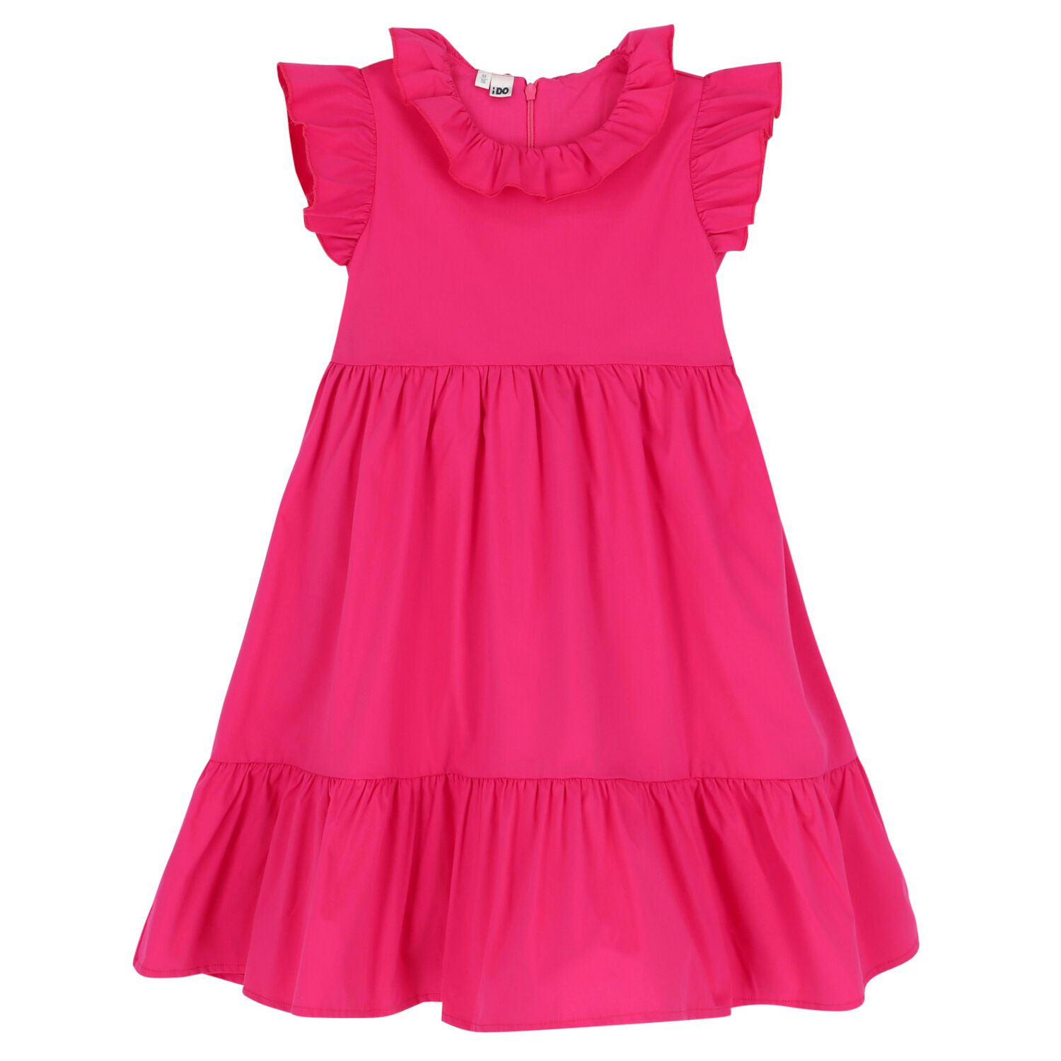 Girls Pink Ruffle Dress, 2, hi-res image number null