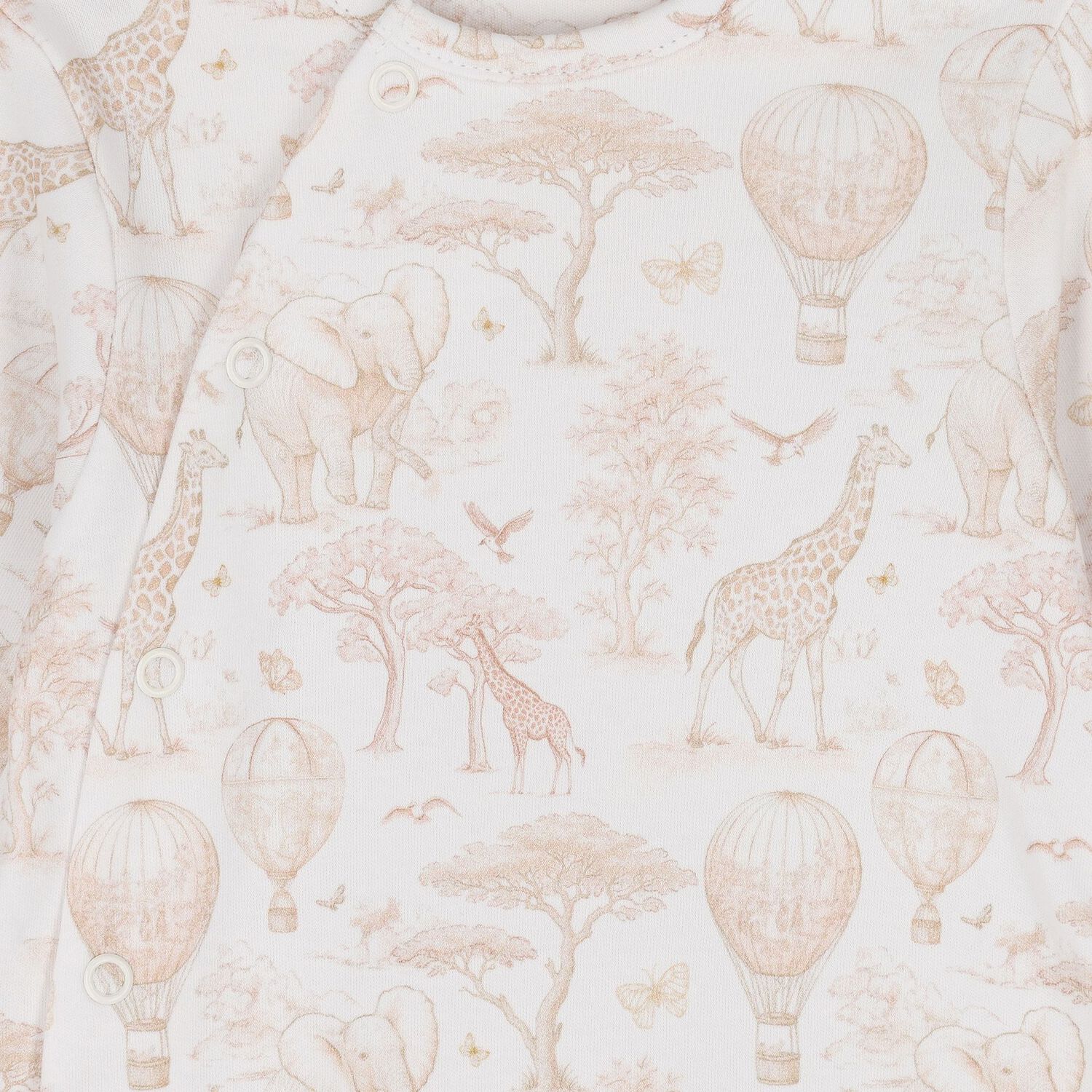 White & Beige Africa Babygrow Gift Set, 3, hi-res