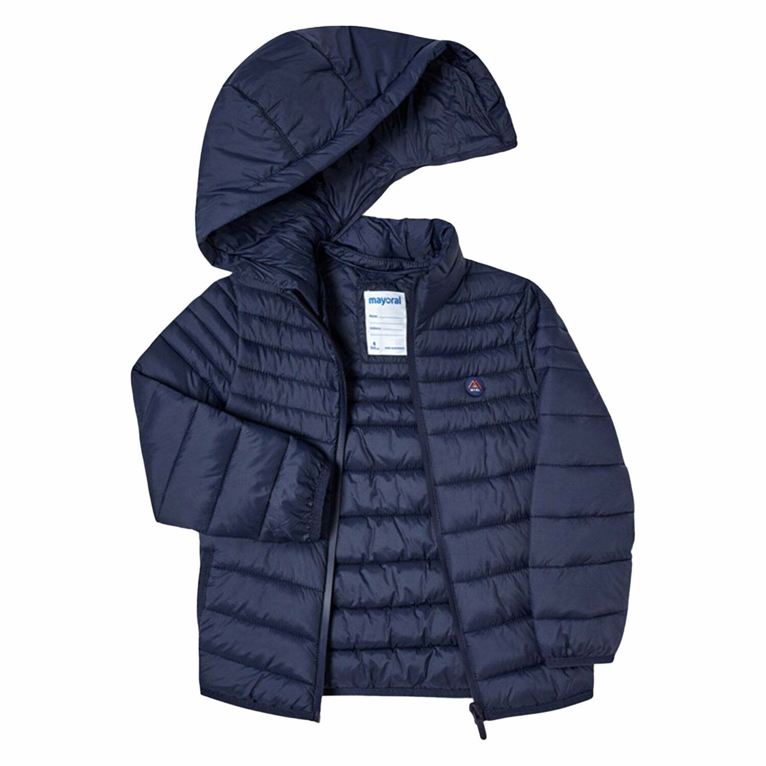 Boys Navy Blue Puffer Jacket, 1, hi-res image number null