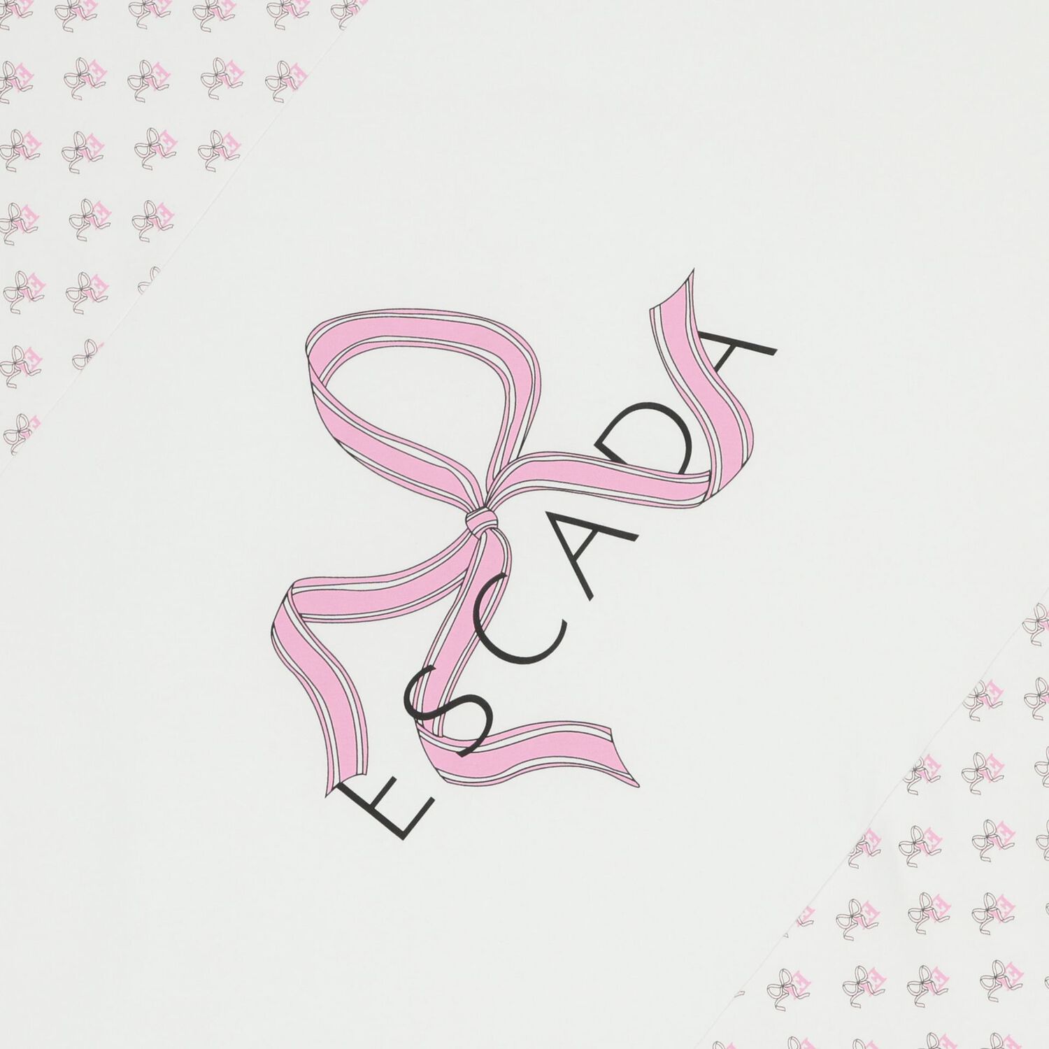 بطانيه بنات بالشعار بفيونكه باللون الوردى والابيض , 1, hi-res