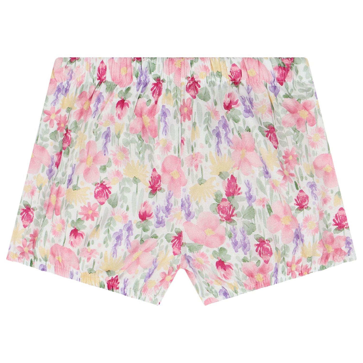 Younger Girls Pink Floral Shorts Set, 1, hi-res