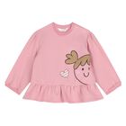 طقم ليجينز للبنات باللون الوردي والعاجى, 1, hi-res