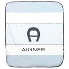 White & Navy Logo Blanket , 1, hi-res