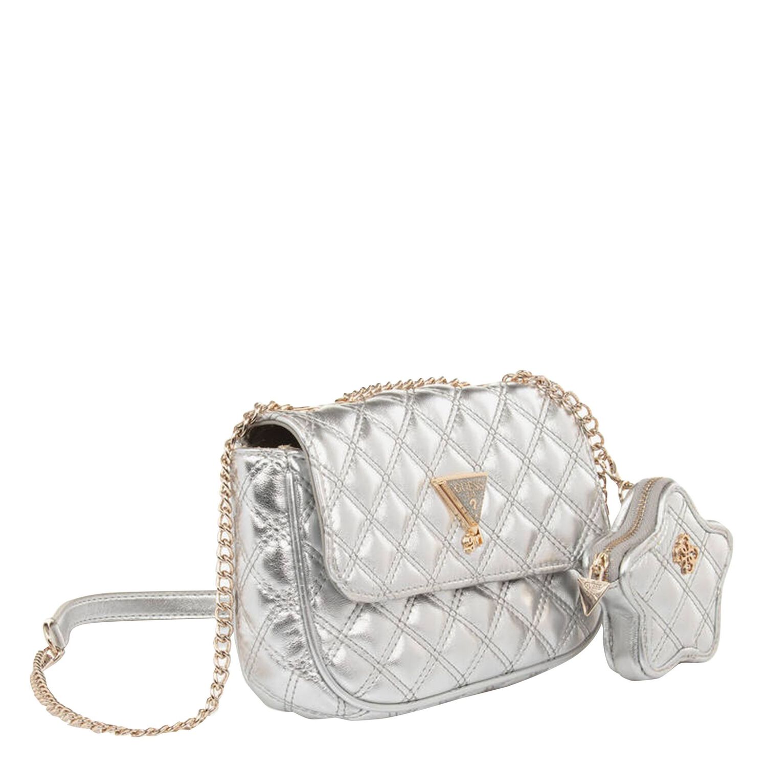 Girls Silver Logo Handbag, 1, hi-res image number null