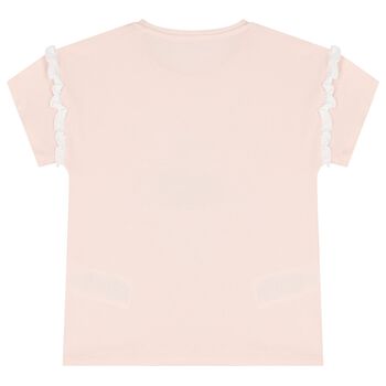 Girls Pink Teddy Bear T-Shirt