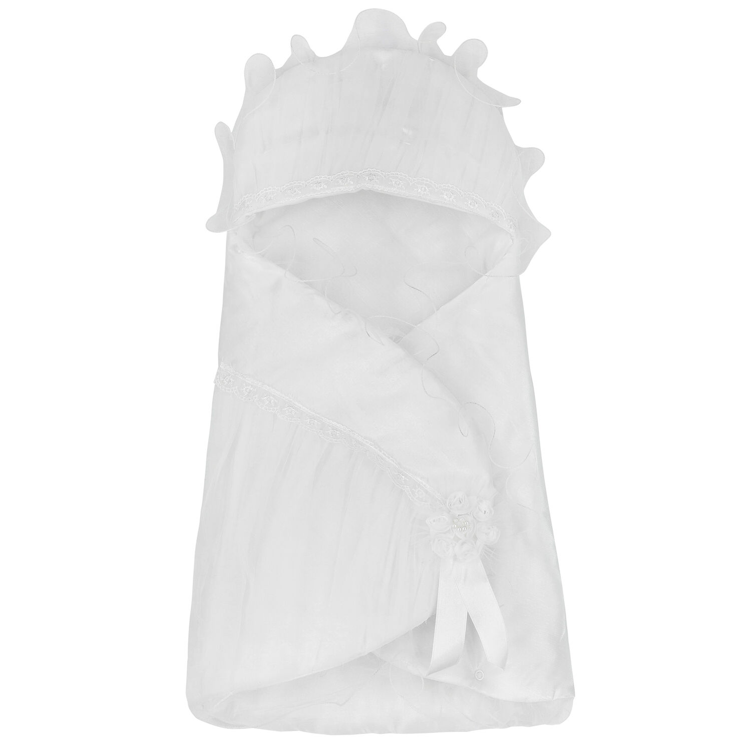 Baby Girls White Embellished Baby Nest, 1, hi-res image number null