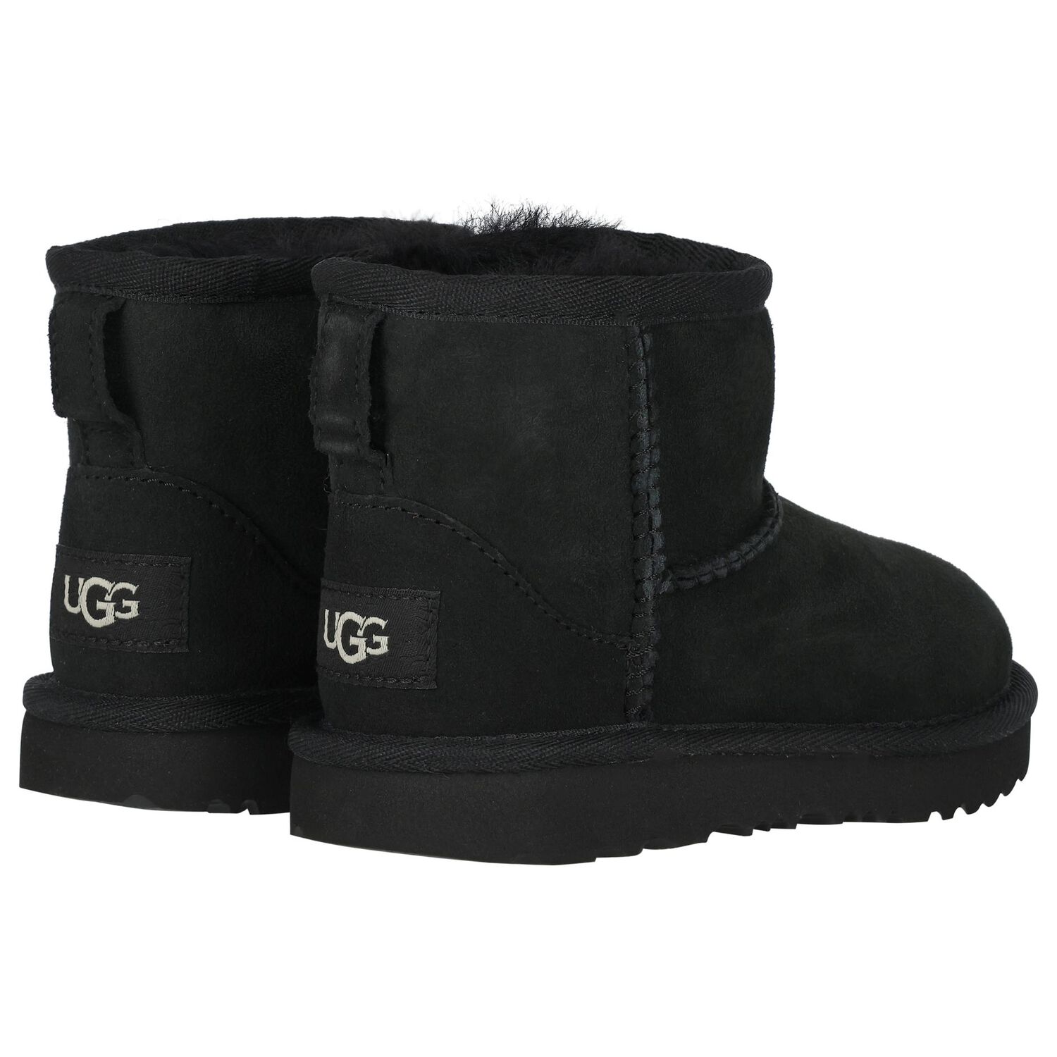 Black Classic Mini II Suede Boots, 1, hi-res image number null
