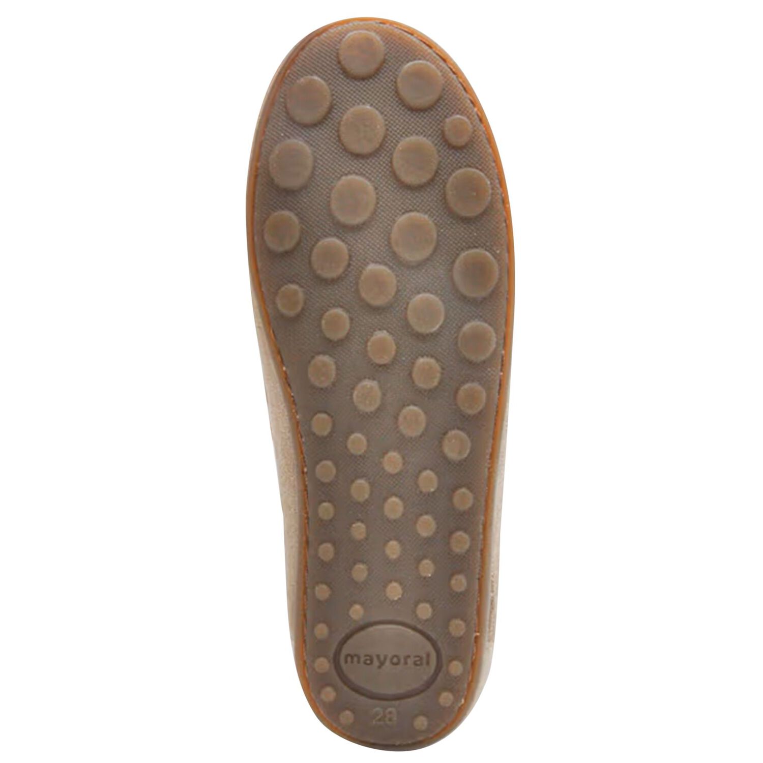 Boys Beige Suede Leather Moccasins , 1, hi-res