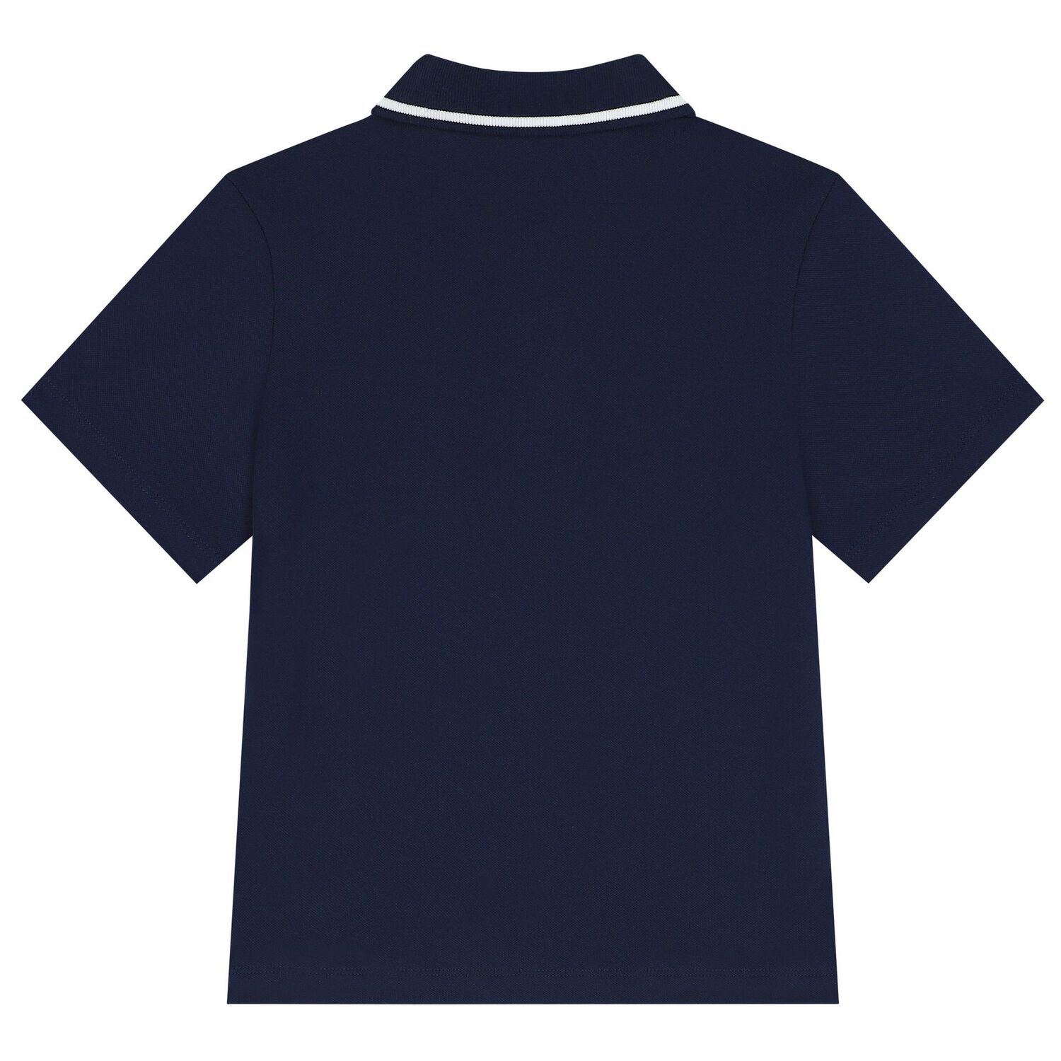 Boys Navy Blue Logo Polo Shirt, 4, hi-res