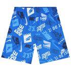 Boys Blue Logo Shorts Set, 1, hi-res