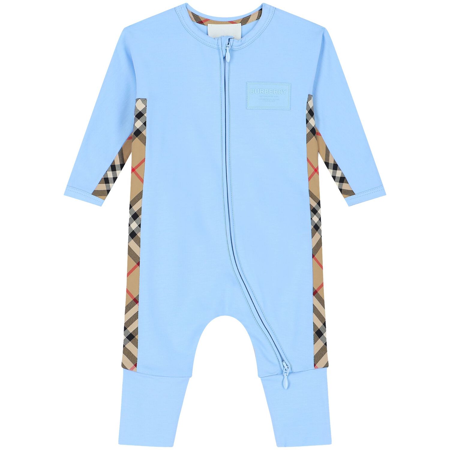 Baby Boys Blue & Beige Romper Gift Set, 2, hi-res