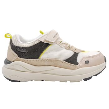 Boys Beige & Grey Trainers