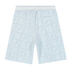 Boys Blue FF Logo Shorts, 1, hi-res