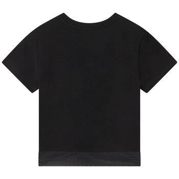 Girls Black Logo T-Shirt