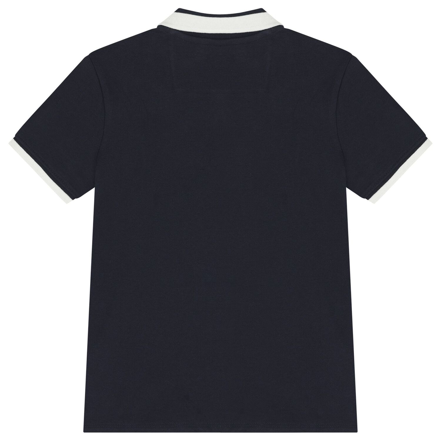 Boys Navy Blue Teddy Bear Logo Polo Shirt, 2, hi-res