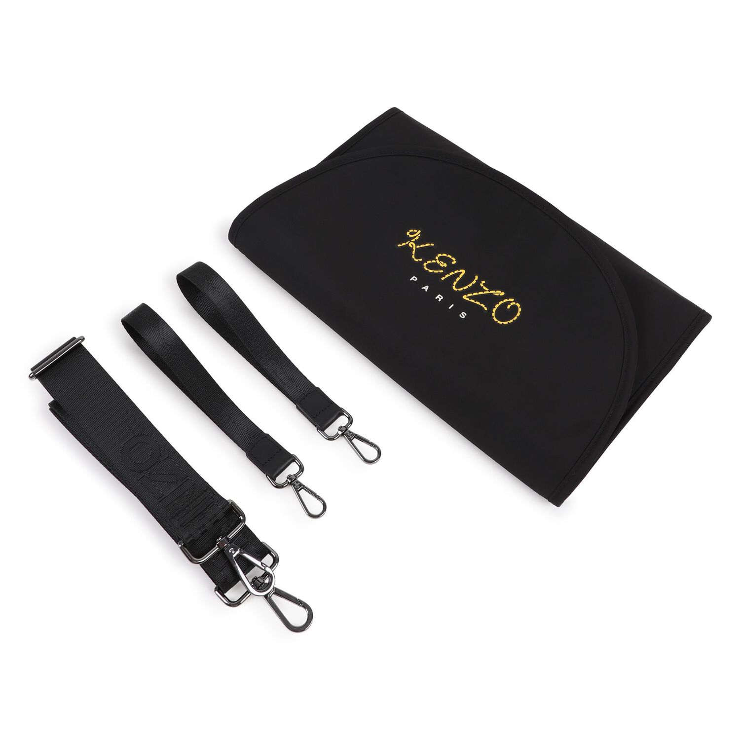 Black Logo Baby Changing Bag , 1, hi-res