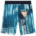 Boys Blue Logo Shorts, 4, hi-res