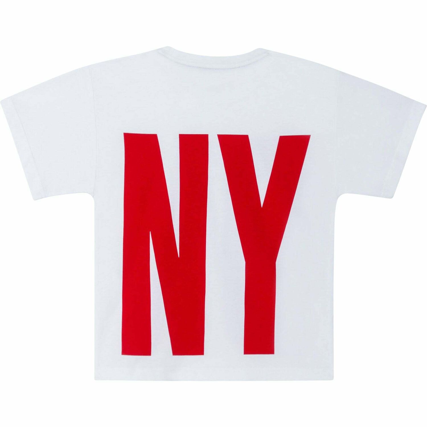 Boys White Logo T-Shirt, 1, hi-res