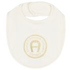 Ivory & Gold Logo Babygrow Gift Set, 1, hi-res