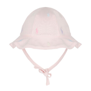 Baby Girls Pink Logo Sun Hat