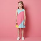Girls Pink Heart Dress, 1, hi-res