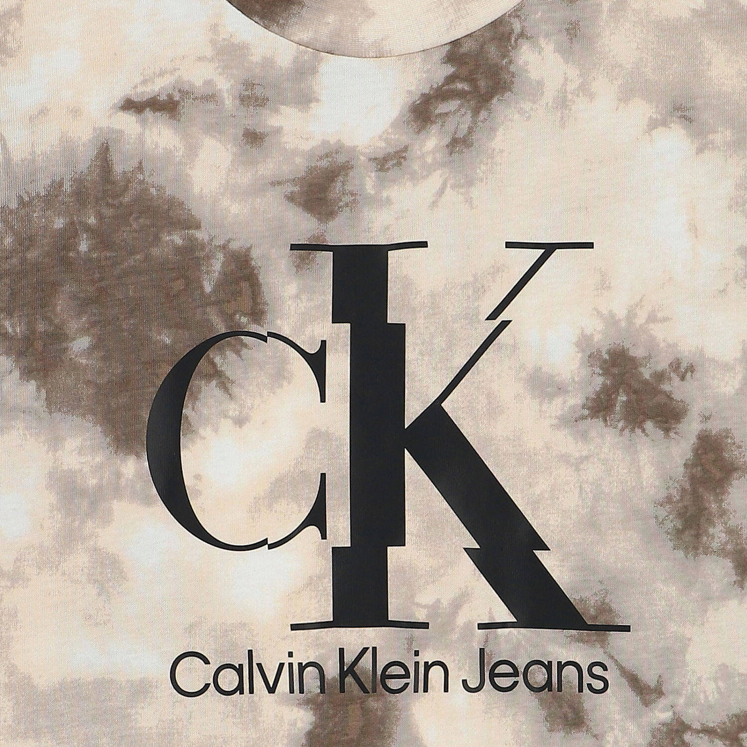 تيشيرت أولاد بالشعار باللون البيج, 1, hi-res