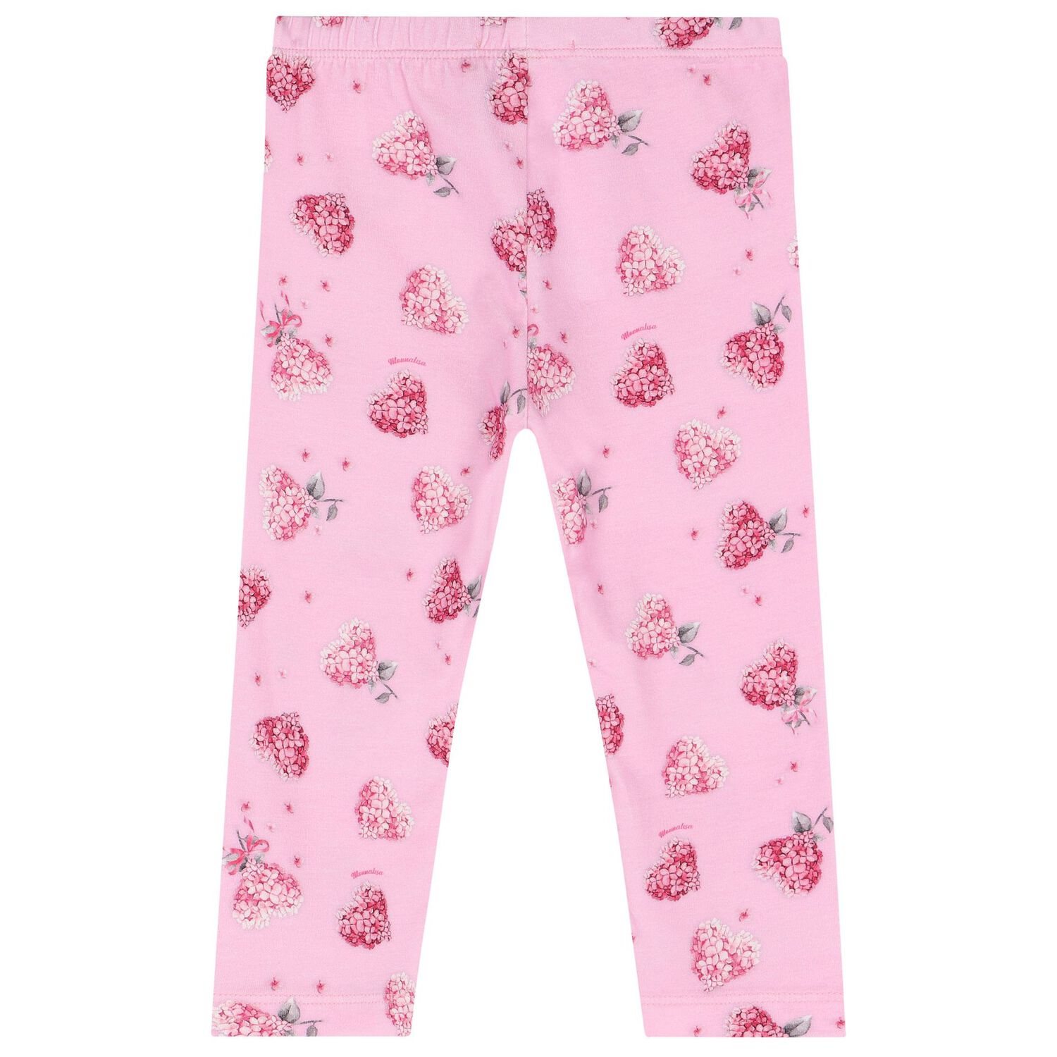 Younger Girls Pink Floral Leggings, 1, hi-res image number null