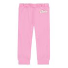 Baby Girls Pink & White Tracksuit, 1, hi-res