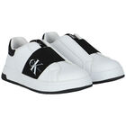 White Logo Trainers, 1, hi-res