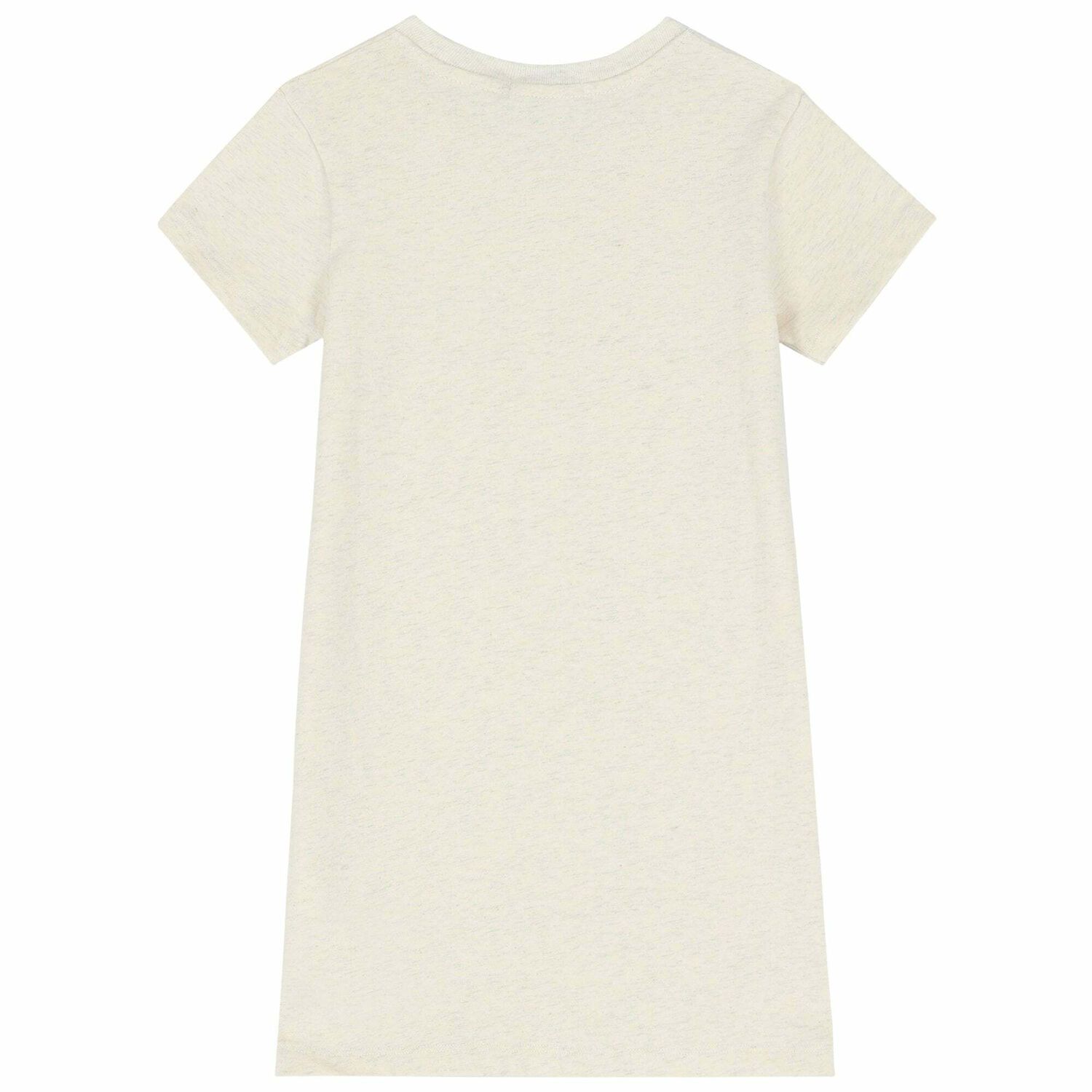 Girls Ivory Logo Dress, 2, hi-res