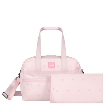 Baby Girls Pink Logo Changing Bag